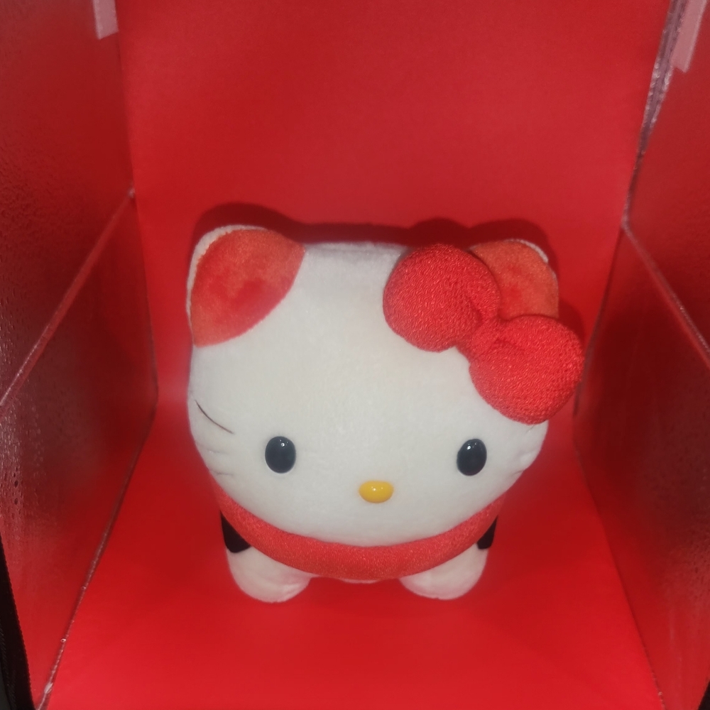 Rare 2003 Sanrio Hello Kitty Red and White Stuffed Animal